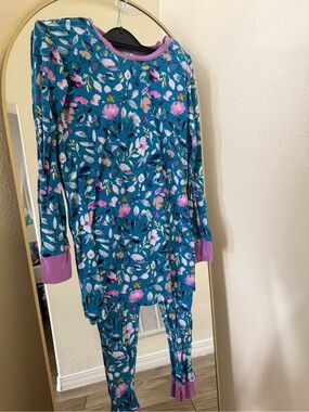 Little Sleepies OG JADE FLORAL Two Piece Pj set  SIZE 12/14 EUC